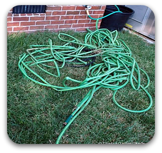 Picture of annoying tangled hoses