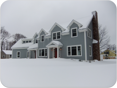 Picture of house in winter